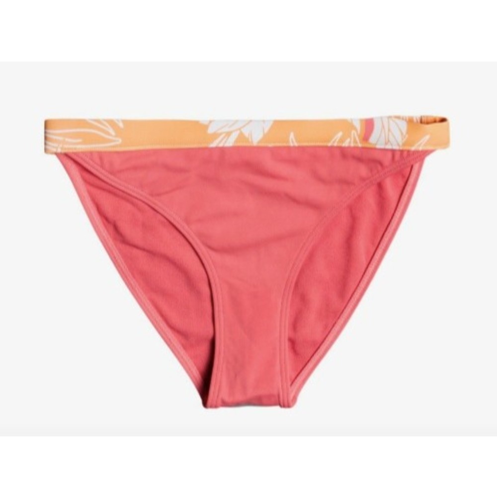 Roxy Girl Sz 14 Striped Bikini Bottom New Pink Recycled Polyester
